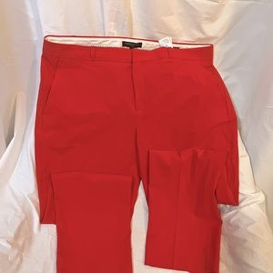 Banana Republic Red Italian Wool Slacks